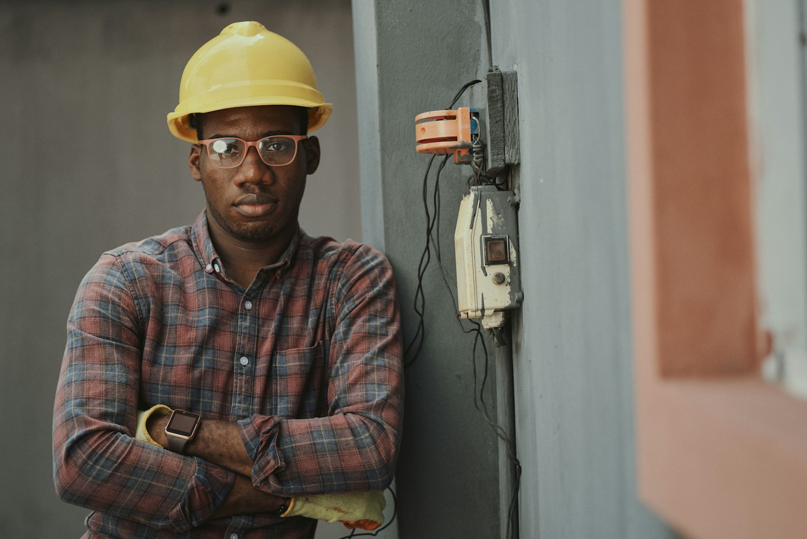 Technician on a job site
